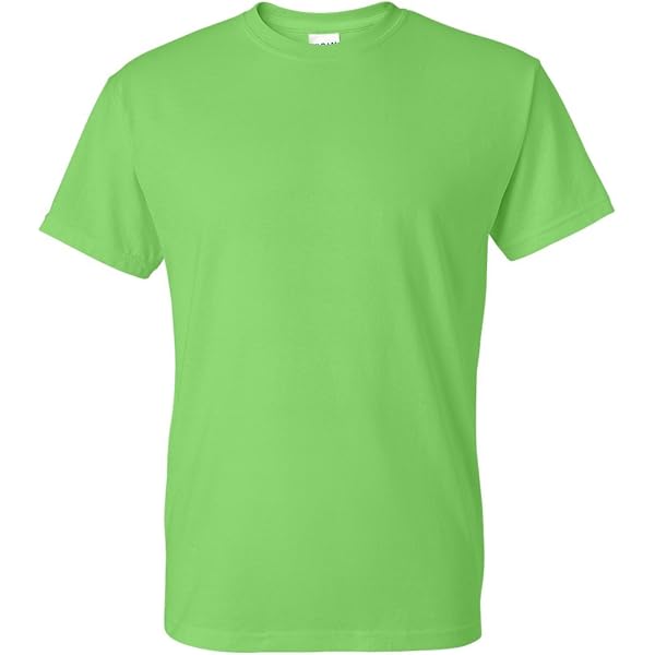 Short Sleeve Bright Neon T-Shirt in Neon Green - Small | Amazon.com